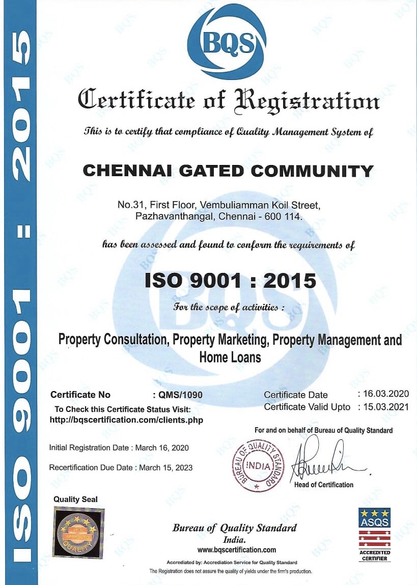 ISO Certificate